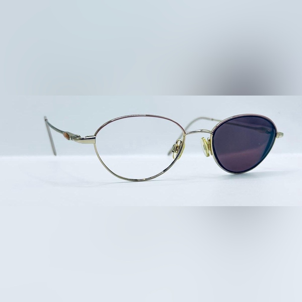 Vintage L’AMY Juliette Gold Oval Sunglasses Frames Only